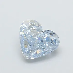 1.06ct HEART Fancy Intense Blue VVS2 Coloured Lab diamond