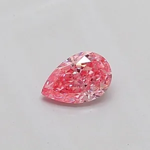 0.33ct PEAR Fancy Vivid Pink VS1 Coloured Lab diamond