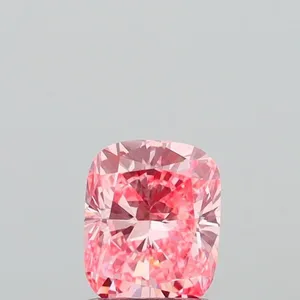 0.94ct CUSHION Fancy Vivid Pink VVS2 Coloured Lab diamond
