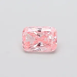 1.02ct CUSHION Fancy Vivid Pink VVS2 Coloured Lab diamond