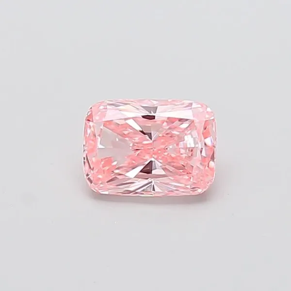 1.02ct CUSHION Fancy Vivid Pink VVS2 Coloured Lab diamond