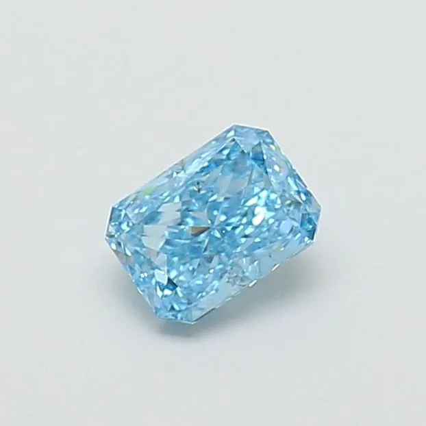 1.02ct RADIANT Fancy Vivid Blue VS2 Coloured Lab diamond