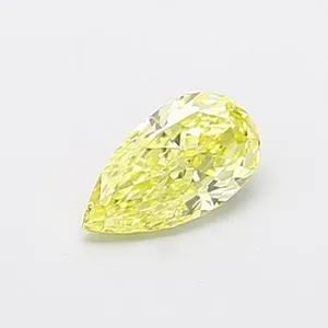 0.55ct PEAR Fancy Intense Yellow VS1 Coloured Lab diamond