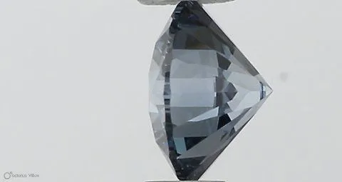 0.34ct ROUND Fancy Vivid Blue VVS1 Coloured Lab diamond