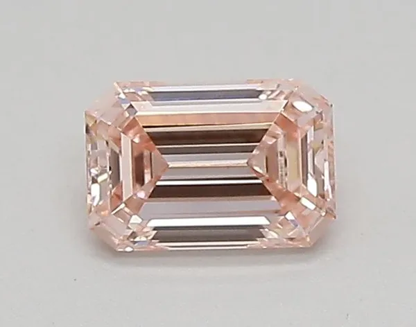0.41ct EMERALD Fancy Intense Pink VVS2 Coloured Lab diamond
