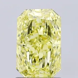 1.13ct RADIANT Fancy Intense Yellow VVS2 Coloured Lab diamond