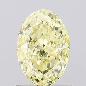 1.19ct OVAL Fancy Yellow VS2 Coloured Lab diamond