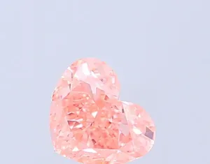 1.1ct HEART Fancy Vivid Pink VVS2 Coloured Lab diamond