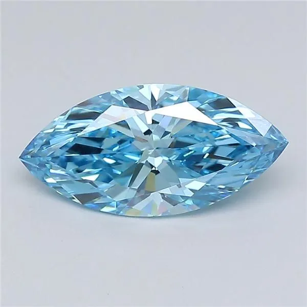 2.03ct MARQUISE Fancy Vivid Blue VVS2 Coloured Lab diamond