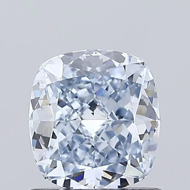 0.90ct CUSHION Fancy Blue IF Coloured Lab diamond