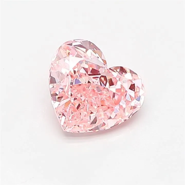 1.08ct HEART Fancy Intense Pink VVS2 Coloured Lab diamond