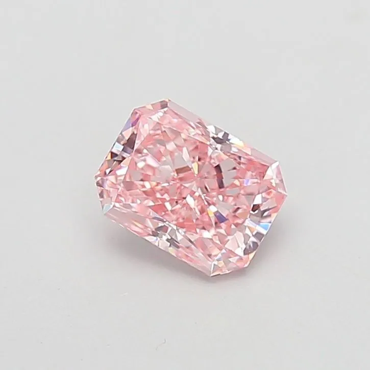 1.35ct RADIANT Fancy Intense Pink VVS2 Coloured Lab diamond
