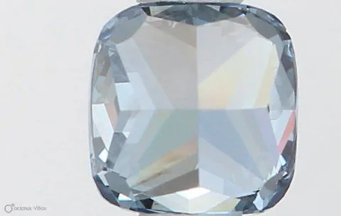 0.50ct CUSHION Fancy Vivid Blue SI1 Coloured Lab diamond