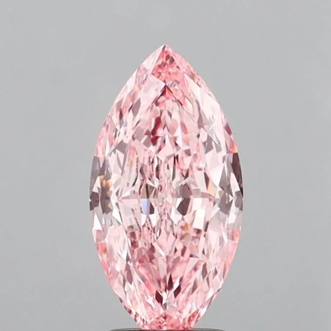 2.02ct MARQUISE Fancy Vivid Pink VVS2 Coloured Lab diamond