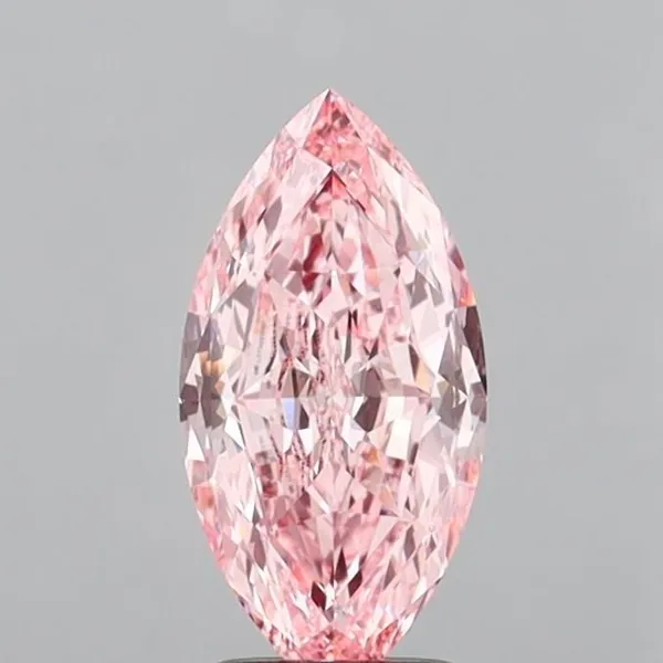 2.02ct MARQUISE Fancy Vivid Pink VVS2 Coloured Lab diamond