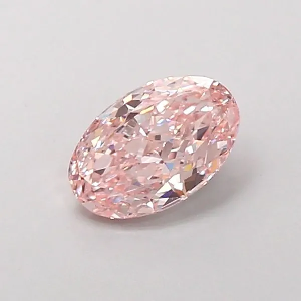 1.01ct OVAL Fancy Intense Pink VS1 Coloured Lab diamond