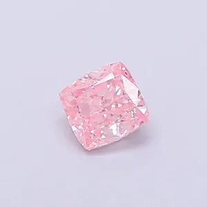 0.35ct CUSHION Fancy Vivid Pink VVS2 Coloured Lab diamond