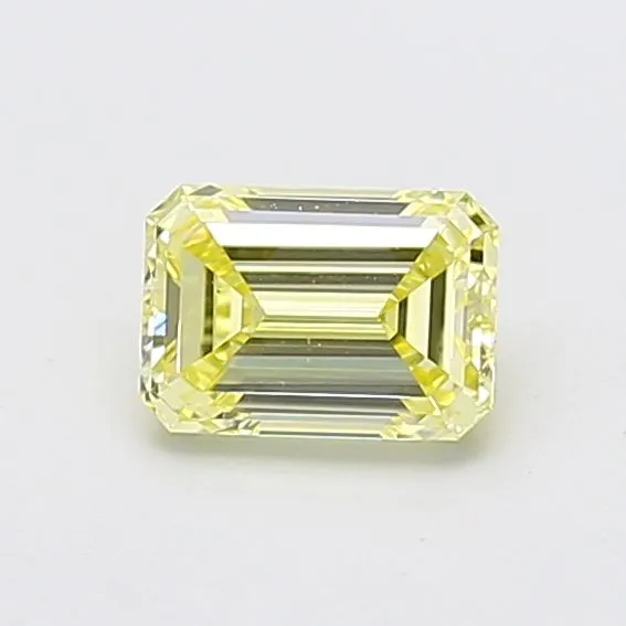 1ct EMERALD Fancy Yellow VS1 Coloured Lab diamond