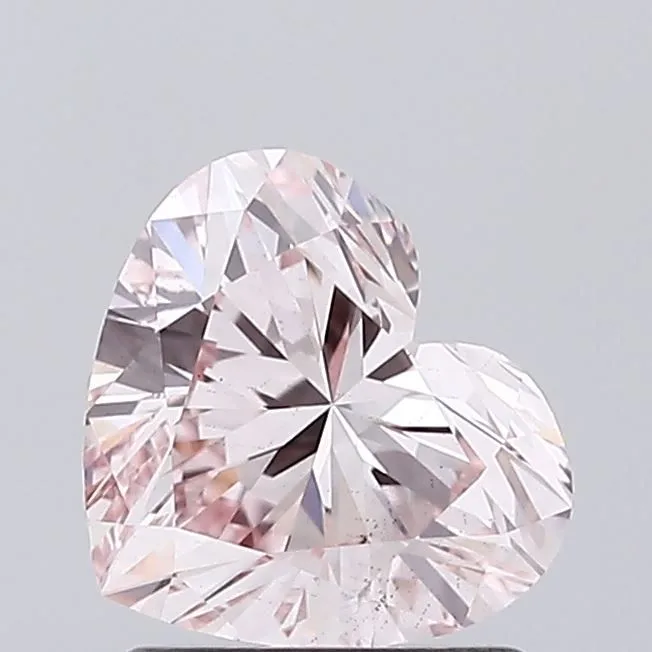 1.27ct HEART Fancy Pink VS2 Coloured Lab diamond