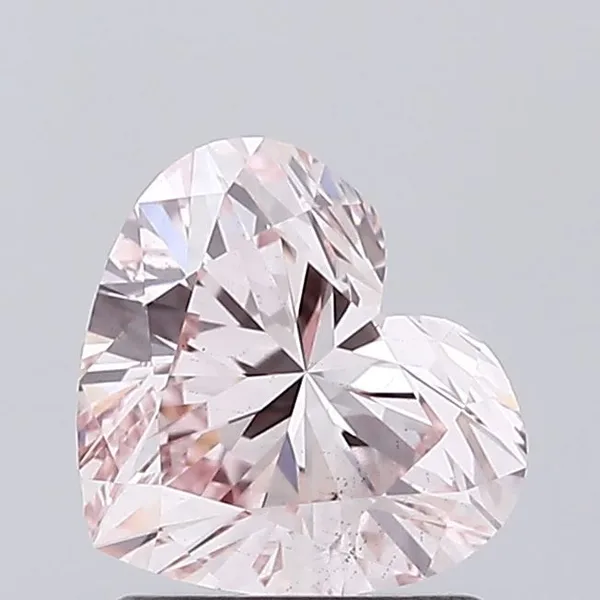 1.27ct HEART Fancy Pink VS2 Coloured Lab diamond