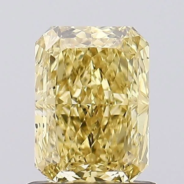 1.03ct RADIANT Fancy Vivid Yellow SI1 Coloured Lab diamond