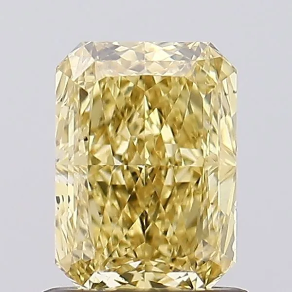 1.03ct RADIANT Fancy Vivid Yellow SI1 Coloured Lab diamond