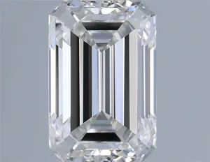 0.86ct EMERALD F VS1 Lab diamond