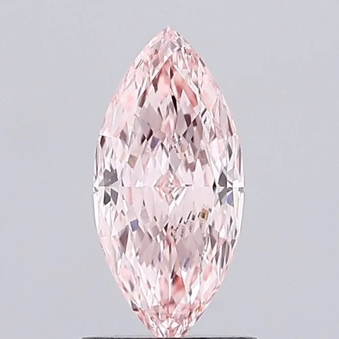 1.01ct MARQUISE Fancy Vivid Pink VVS2 Coloured Lab diamond