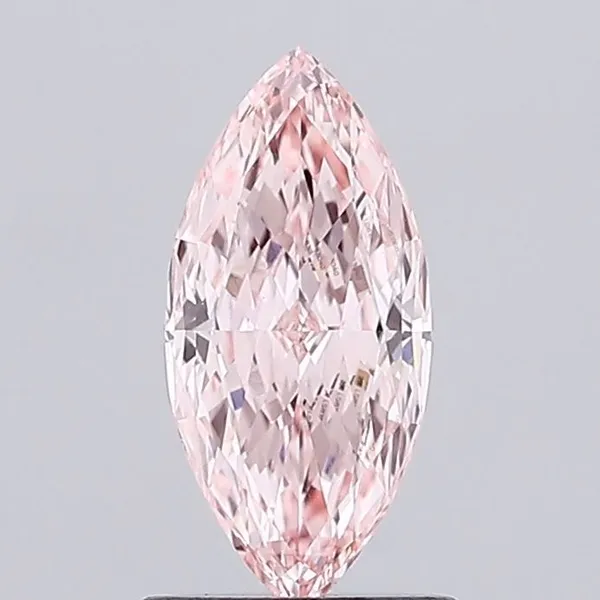 1.01ct MARQUISE Fancy Vivid Pink VVS2 Coloured Lab diamond
