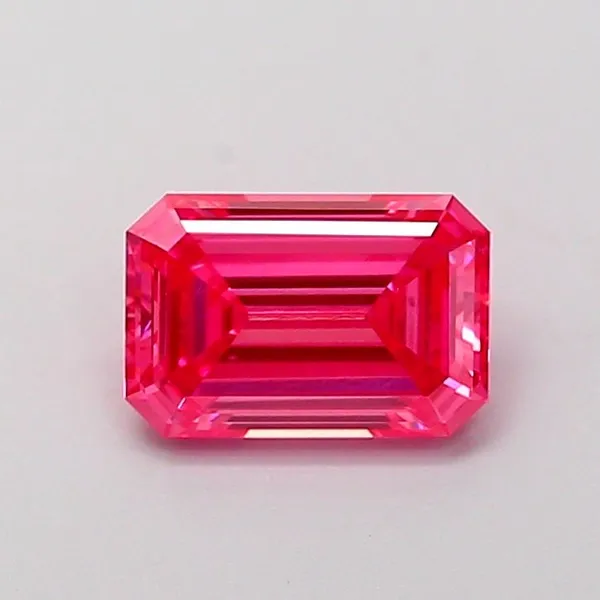1.18ct EMERALD Fancy Vivid Pink VVS2 Coloured Lab diamond