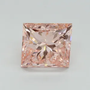 5.01ct PRINCESS Fancy Intense Pink VS2 Coloured Lab diamond