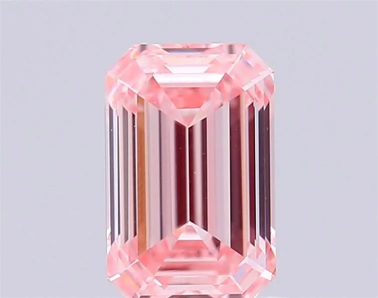 1.03ct RADIANT Fancy Vivid Pink VVS2 Coloured Lab diamond