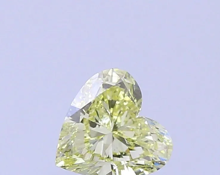 1.05ct HEART Fancy Yellow VS1 Coloured Lab diamond