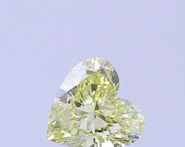 1.05ct HEART Fancy Yellow VS1 Coloured Lab diamond