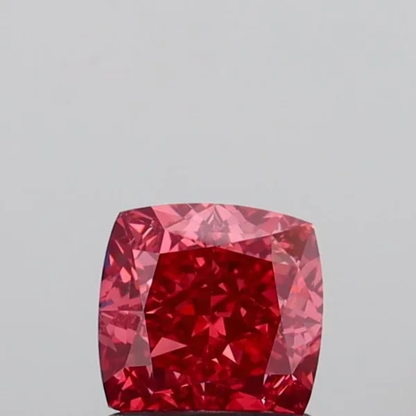 1.25ct CUSHION Fancy Vivid Pink VVS2 Coloured Lab diamond