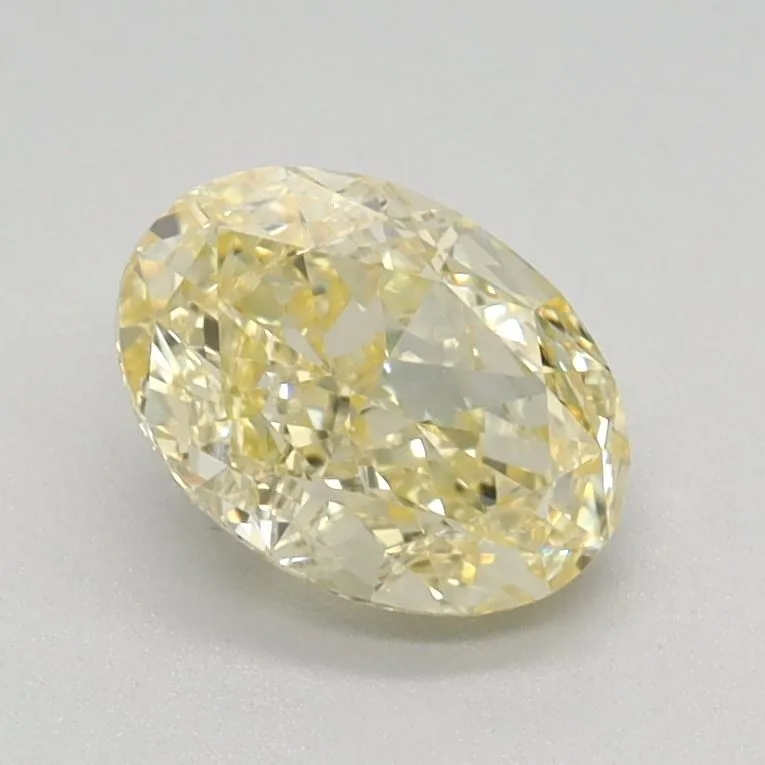 0.88ct OVAL Fancy Yellow VS1 Coloured Lab diamond