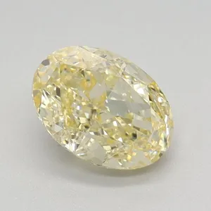 0.88ct OVAL Fancy Yellow VS1 Coloured Lab diamond