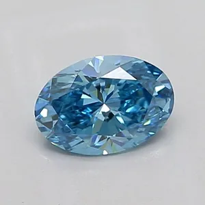 1.01ct OVAL Fancy Vivid Blue VS1 Coloured Lab diamond