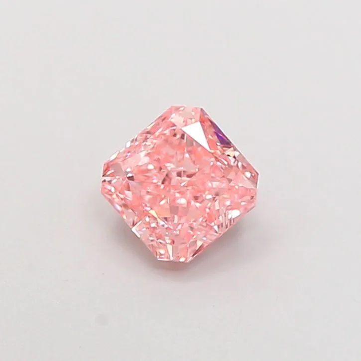 1.05ct RADIANT Fancy Vivid Pink VVS1 Coloured Lab diamond