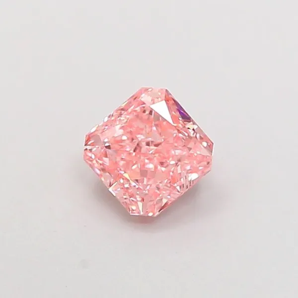 1.05ct RADIANT Fancy Vivid Pink VVS1 Coloured Lab diamond