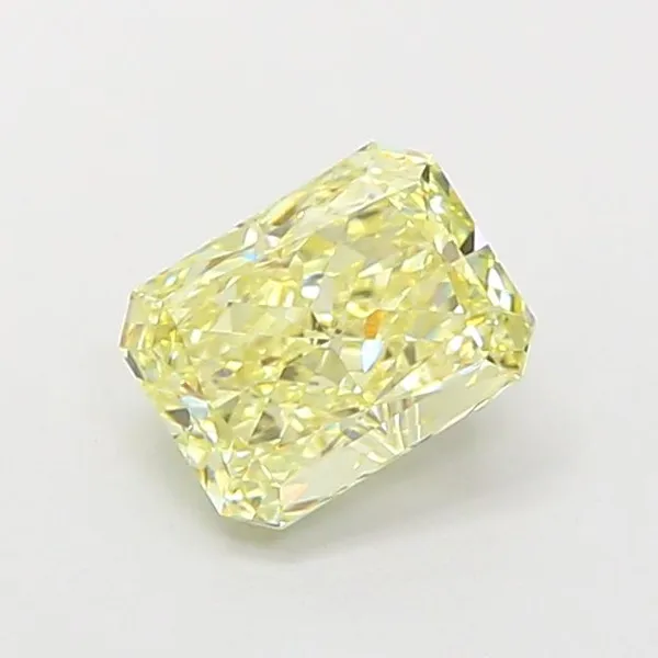 1.09ct RADIANT Fancy Light Yellow VS1 Coloured Lab diamond