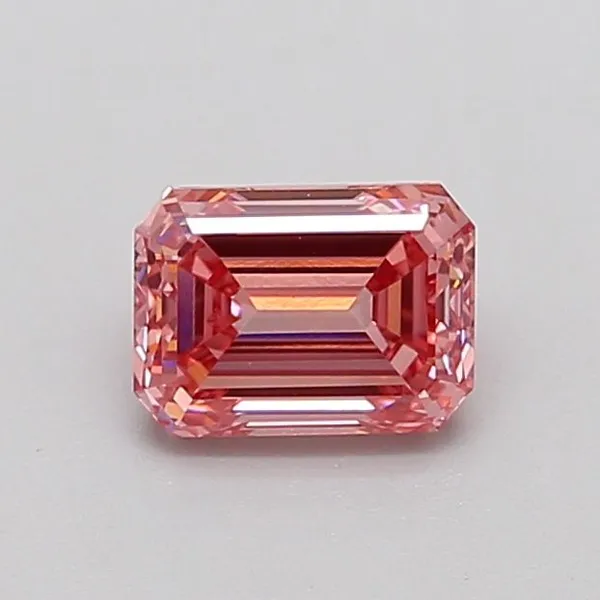1.07ct EMERALD Fancy Vivid Pink VS1 Coloured Lab diamond