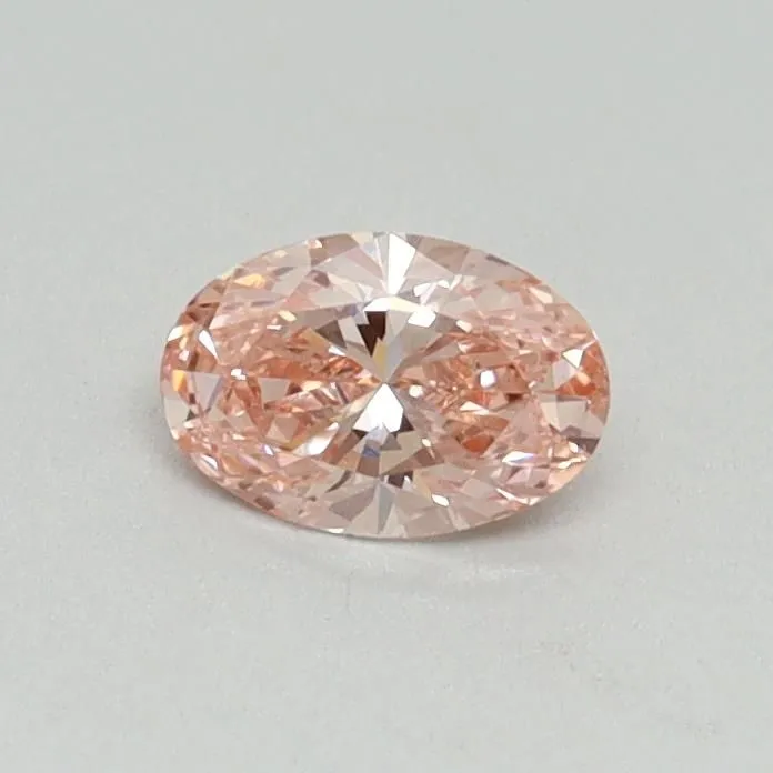 0.30ct OVAL Fancy Vivid Pink VS2 Coloured Lab diamond