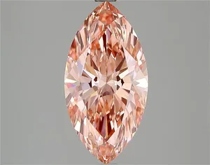 2.48ct MARQUISE Fancy Vivid Pink VVS2 Coloured Lab diamond