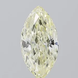 1.09ct MARQUISE Fancy Light Yellow VVS2 Coloured Lab diamond