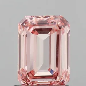 1ct EMERALD Fancy Intense Pink VS2 Coloured Lab diamond