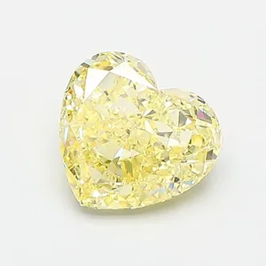 1.14ct HEART Fancy Intense Yellow VS1 Coloured Lab diamond