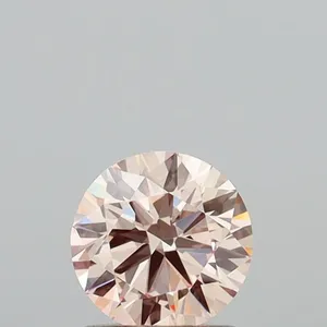 0.98ct ROUND Fancy Pink VS1 Coloured Lab diamond