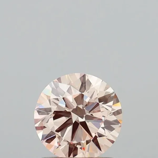 0.98ct ROUND Fancy Pink VS1 Coloured Lab diamond