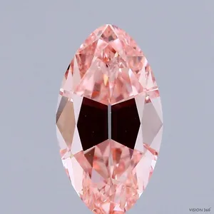 2.04ct MARQUISE Fancy Intense Pink VS1 Coloured Lab diamond
